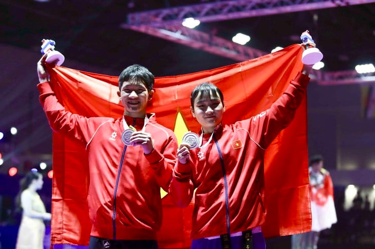 VĐV taekwondo Việt Nam nói gì sau khi bị mất HCV vì trọng tài? - Ảnh 1.