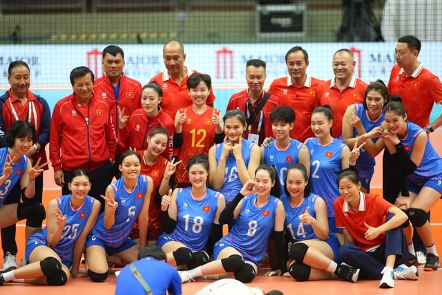 Sao Thanh Thúy dự bị, bóng chuyền nữ Việt Nam vẫn dễ dàng đè bẹp Myanmar- Ảnh 1.