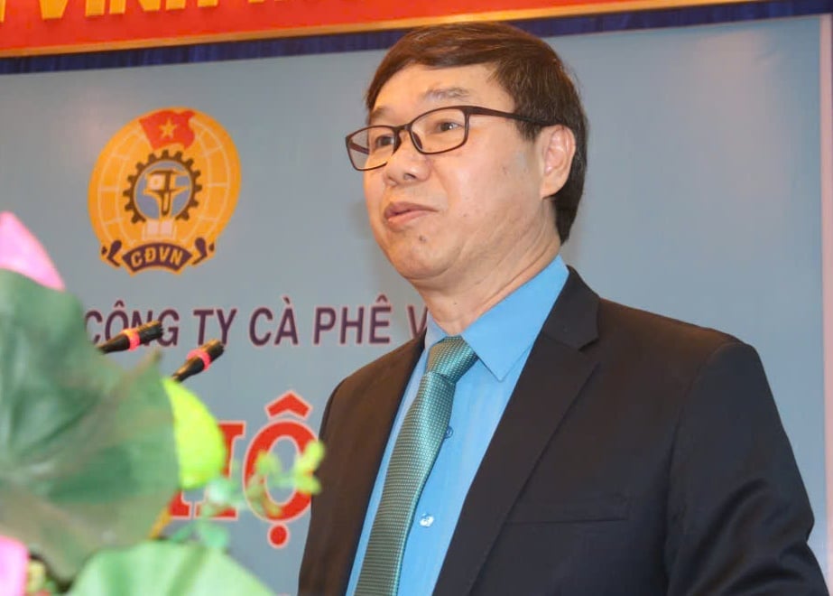 Ông Nguyễn Hà Xuyên, Chủ tịch Công đoàn Nông nghiệp và Môi trường Việt Nam phát biểu tại hội nghị. Ảnh: NT.