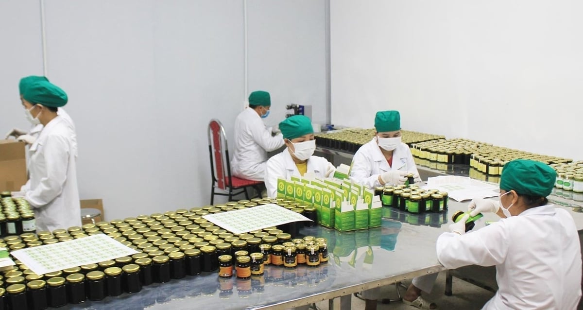 Sản phẩm của HTX Tĩnh Sáng Đường đang từng bước vươn ra thị trường nhờ tiếp cận chuyển đổi số. Ảnh: Phạm Tuân.