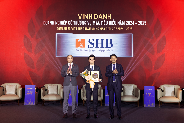 SHB ialah ‘Syarikat dengan perjanjian M&A paling cemerlang pada 2024-2025’ - Imej 1. SHB là ‘Doanh nghiệp có thương vụ M&A tiêu biểu năm 2024-2025’- Ảnh 1.
