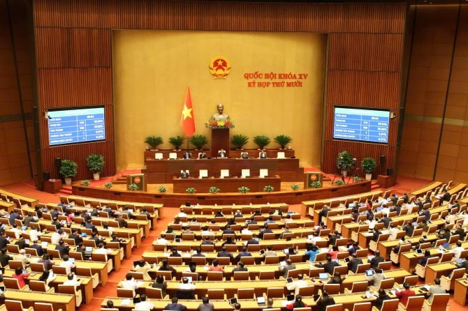 Делегати проголосували за прийняття закону про штучний інтелект. Các đại biểu biểu quyết thông qua Luật Trí tuệ nhân tạo.