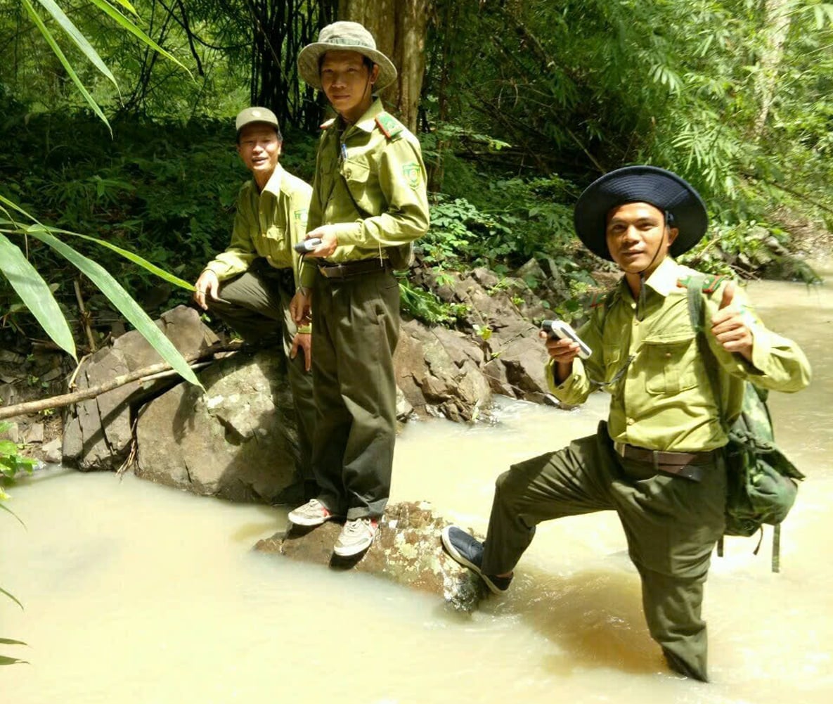 เจ้าหน้าที่และบุคลากรของอุทยานแห่งชาติโยกดอนแสดงให้เห็นถึงความรับผิดชอบและความมุ่งมั่นอย่างแรงกล้าในการปฏิบัติหน้าที่ปกป้องป่าไม้ ภาพ: อุทยานแห่งชาติโยกดอน Cán bộ, viên chức Vườn quốc gia Yok Đôn có tinh thần trách nhiệm, quyết tâm hoàn thành nhiệm vụ bảo vệ rừng. Ảnh: Vườn quốc gia Yok Đôn.