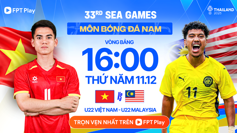 Livestreamlink voor de voetbalwedstrijd voor mannen van de SEA Games 33: Vietnam U22 tegen Maleisië U22 - afbeelding 1