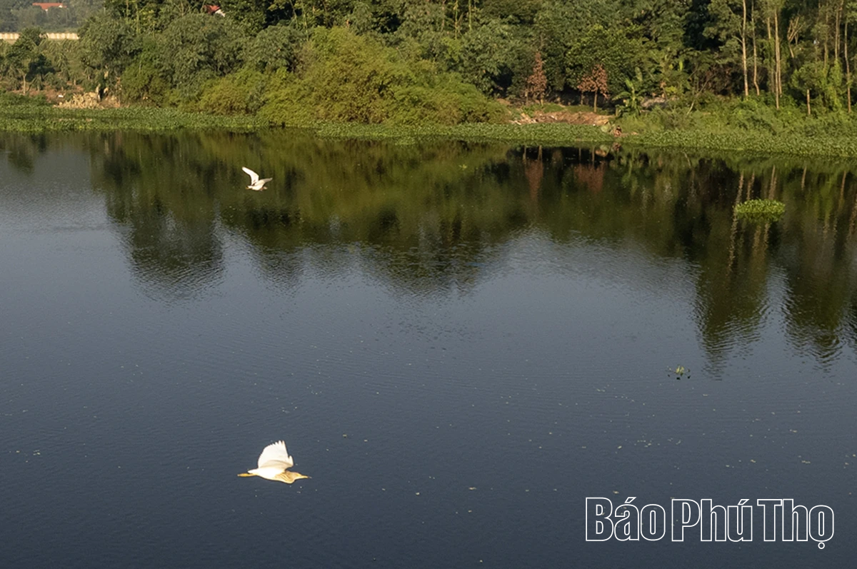 Matahari awal pagi di atas Tasik Van Truc