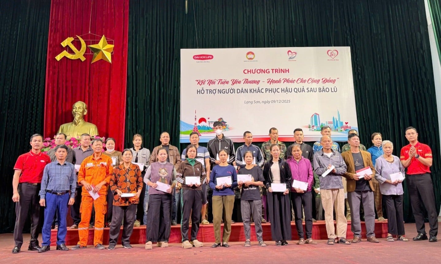 Die Unterstützung und das Engagement von Dai-ichi Life Vietnam werden dazu beitragen, die Menschen in Lang Son weiter zu motivieren, Schwierigkeiten zu überwinden.