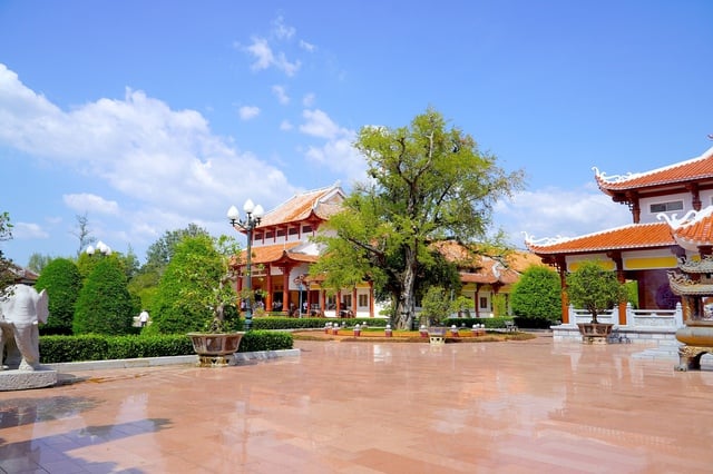 꽝쭝 박물관의 타마린드 나무와 우물에는 떠이선 왕조의 정신이 반영되어 있다 - 사진 4. Hào khí nhà Tây Sơn từ cây me và giếng nước tại Bảo tàng Quang Trung - Ảnh 4.