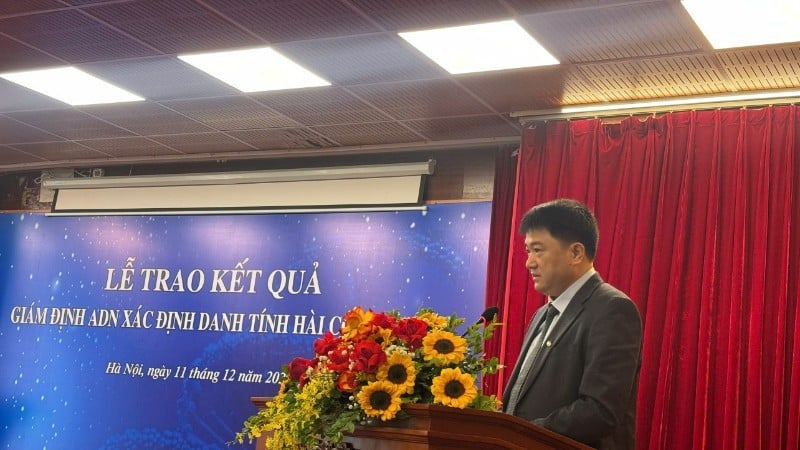 Professor dr. Chu Hoang Ha, visepresident ved Vietnams vitenskaps- og teknologiakademi, holdt en tale på arrangementet.