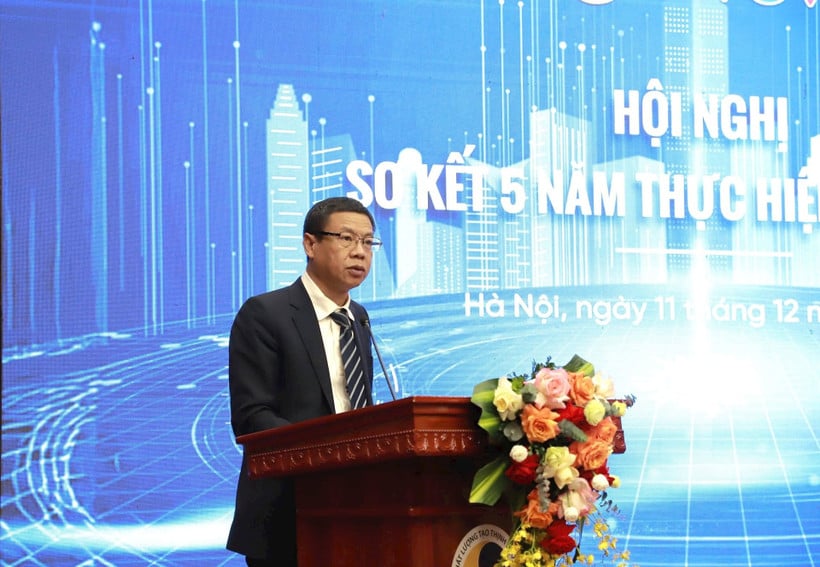 El viceministro de Ciencia y Tecnología, Le Xuan Dinh, habla en el evento. (Foto: ND-MM)