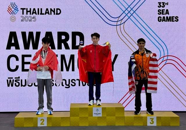 អត្តពលិកវៀតណាមដែលឈ្នះមេដាយមាសស៊ីហ្គេម៣លើកបង្ហាញភាពចៃដន្យពិសេស - រូបថត ៣. VĐV Việt Nam giành 3 HCV SEA Games tiết lộ sự trùng hợp đặc biệt- Ảnh 3.