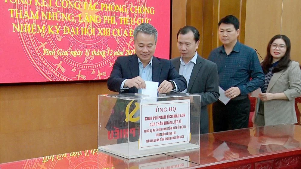 Tinh Gia Ward finansierer DNA-prøveanalyse av slektninger til falne soldater.