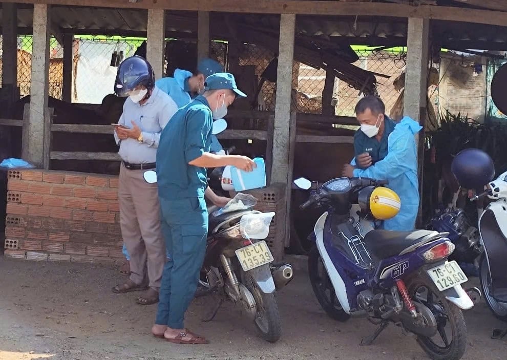 Kiện toàn nhân sự, nâng cao năng lực đội ngũ thú y giúp hiệu quả trong công tác phòng, chống dịch bệnh. Ảnh: V.H.