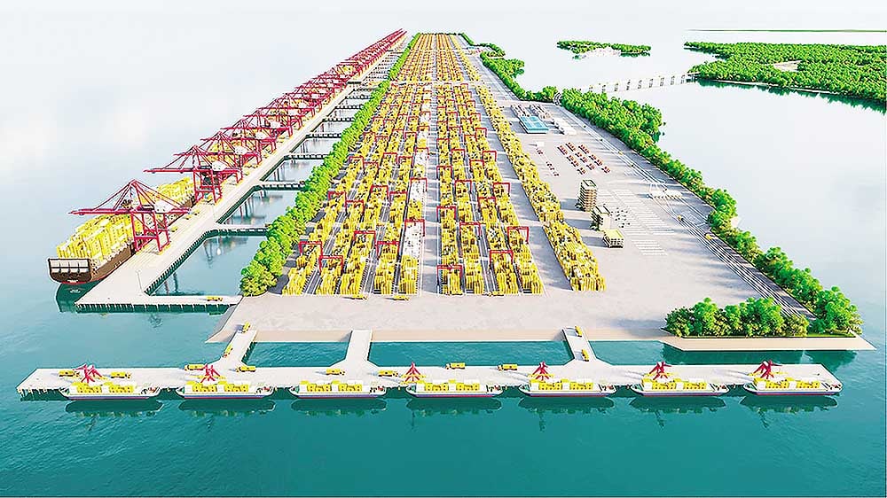 Τα συγχρονισμένα έργα υποδομής δημιουργούν σημαντικές ευκαιρίες για συγχωνεύσεις και εξαγορές στον τομέα της εφοδιαστικής. (Εικόνα: Απόδοση του διεθνούς μεγα-λιμανιού Can Gio, του οποίου η κατασκευή αναμένεται να ξεκινήσει το 2026)