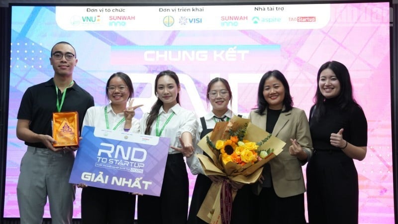 Das Projekt „Wasserfilter aus Pandanblattfaser-Aerogel“ gewann den ersten Preis.