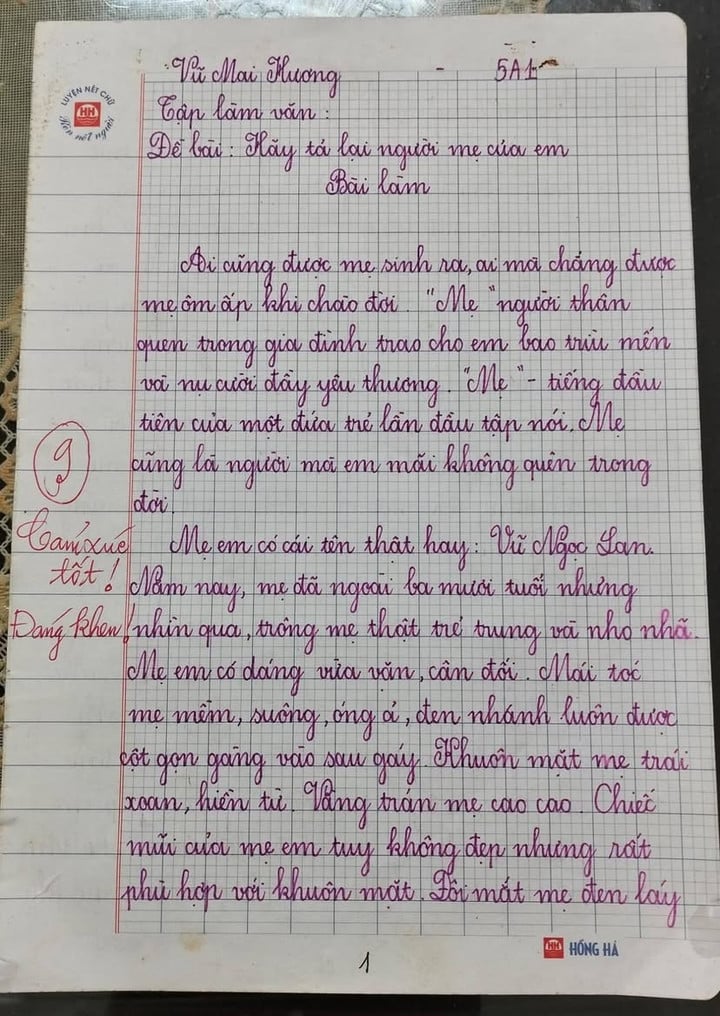 انشایی که مادری را توصیف میکند که نمره ۹ از ۱۰ گرفته، به سرعت در فضای مجازی پخش میشود؛ تأثیرگذارترین بخش، بازخورد معلم است.