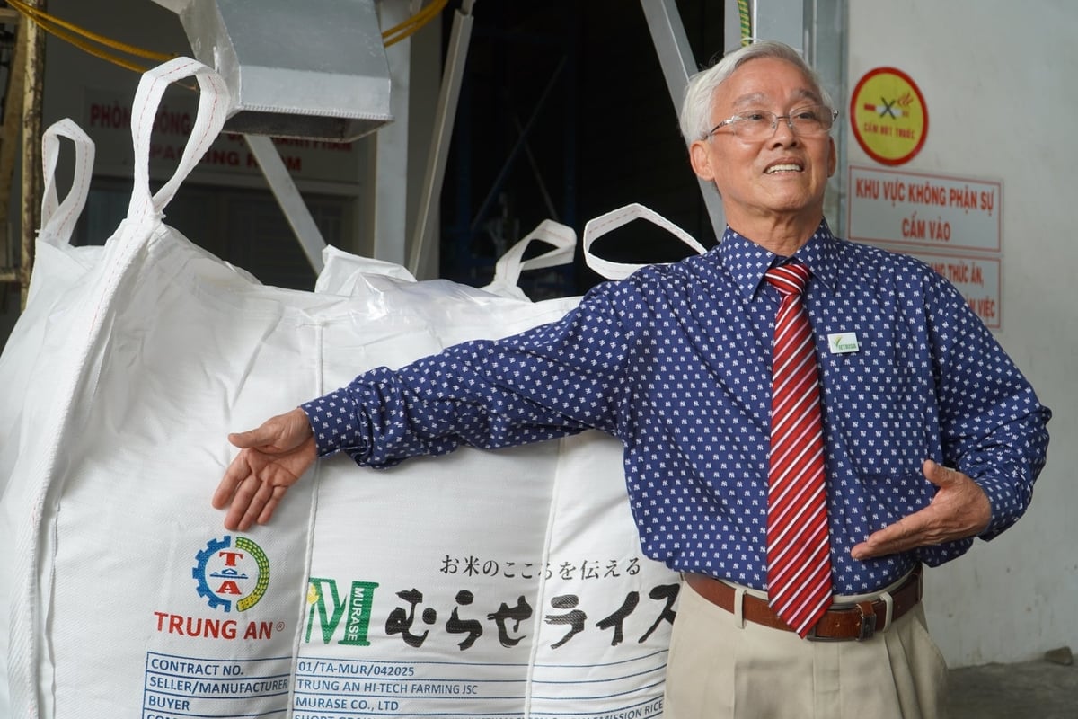 Công ty cổ phần Nông nghiệp công nghệ cao Trung An là doanh nghiệp Cần Thơ đi đầu xuất khẩu gạo giảm phát thải vào thị trường Nhật Bản. Ảnh: Kim Anh.