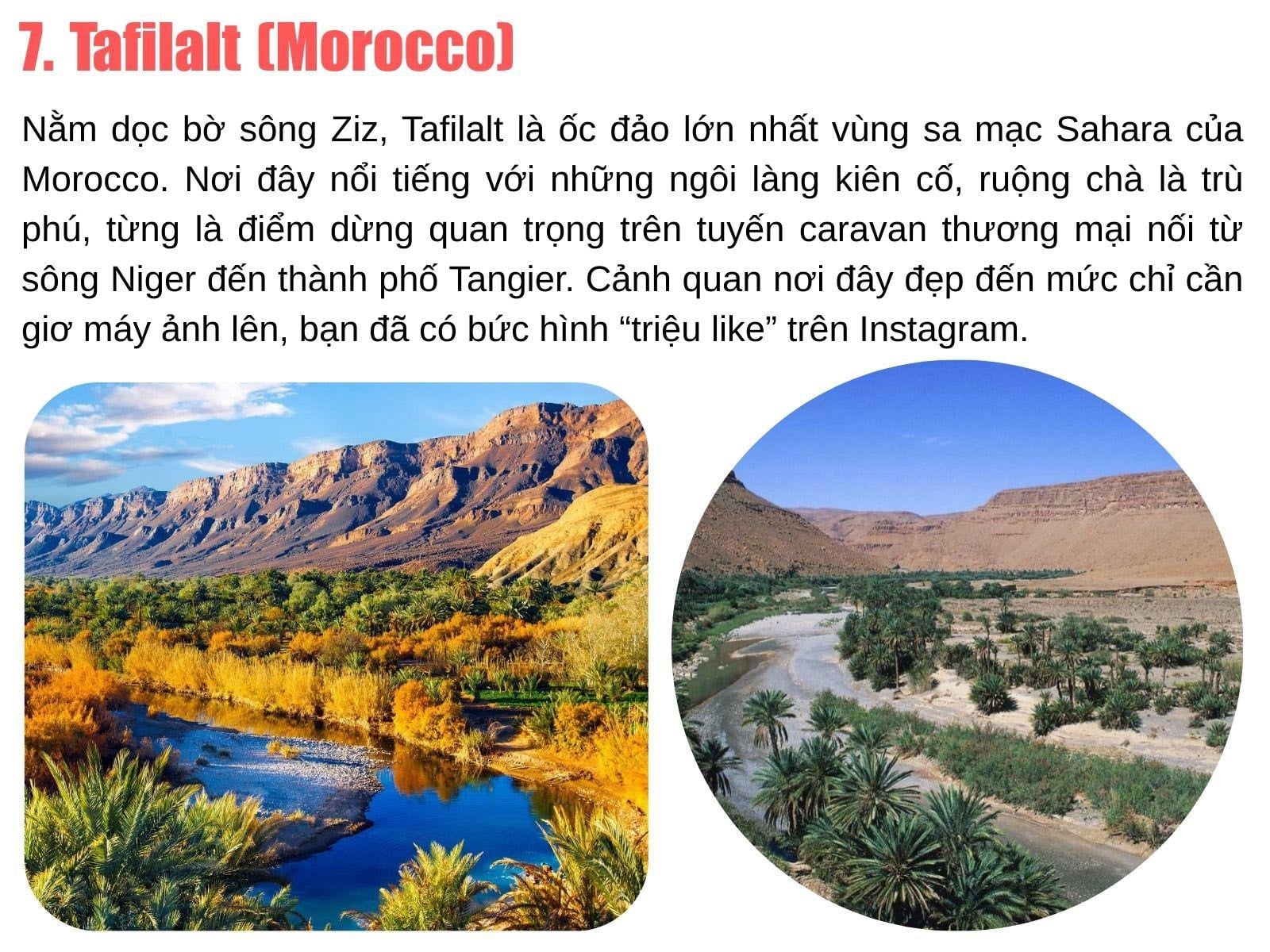 9 av världens mest magiska oaser, platser som resenärer drömmer om att besöka minst en gång i livet - 7