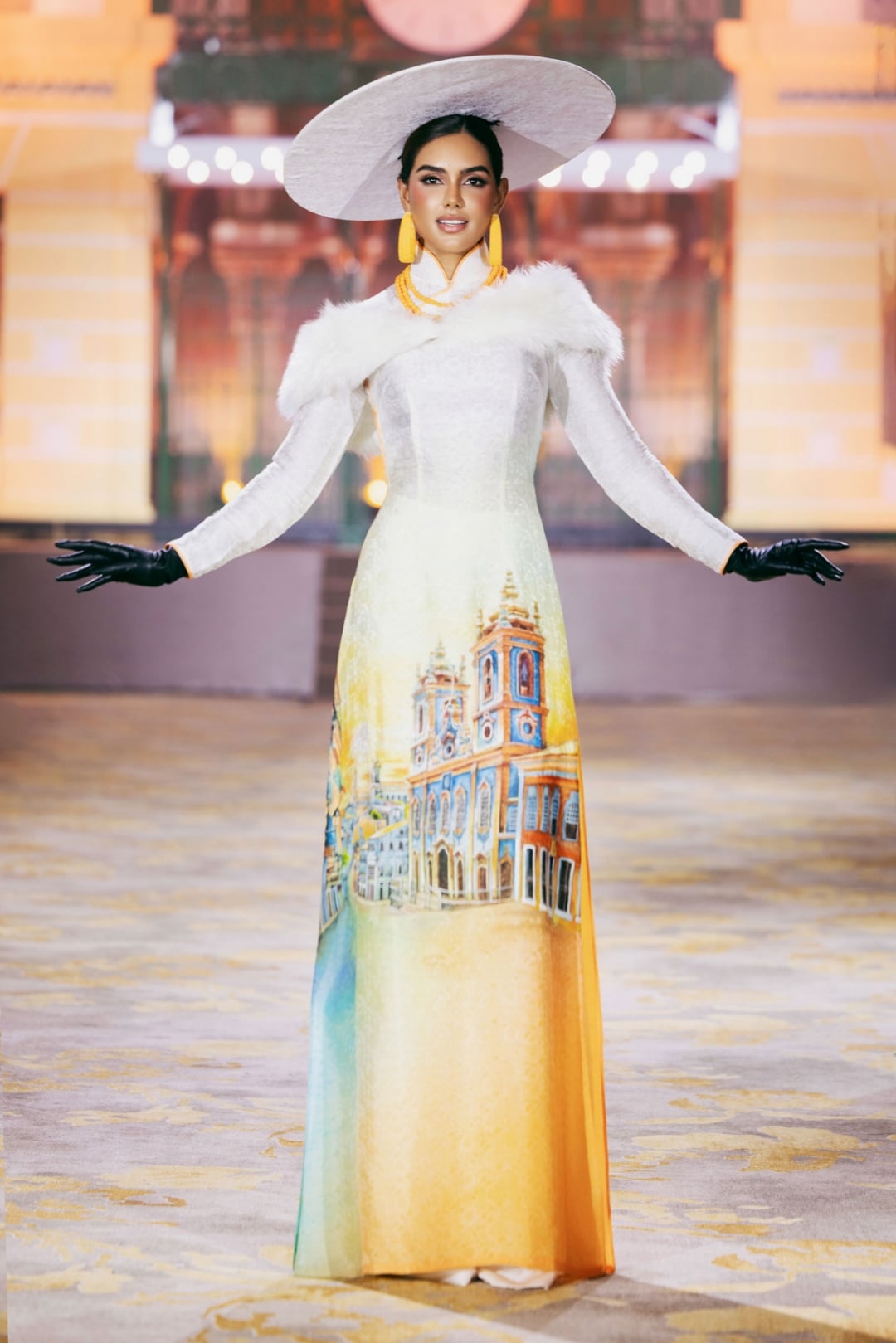 ការអនុវត្តបច្ចេកទេសជ្រលក់ពណ៌ ombre ធ្វើឱ្យការរចនាកាន់តែគួរឱ្យចាប់អារម្មណ៍។