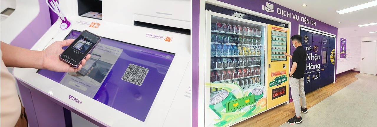 អតិថិជនទទួលបានបទពិសោធន៍ប្រតិបត្តិការឌីជីថលនៅក្នុងប្រព័ន្ធអេកូឡូស៊ីងាយស្រួលរបស់ TPBank ដែលសេវាកម្មធនាគារត្រូវបានរួមបញ្ចូលយ៉ាងរលូនជាមួយនឹងការទូទាត់តាមអេឡិចត្រូនិក និងឧបករណ៍ប្រើប្រាស់ឌីជីថលក្នុងជីវិតប្រចាំថ្ងៃ។