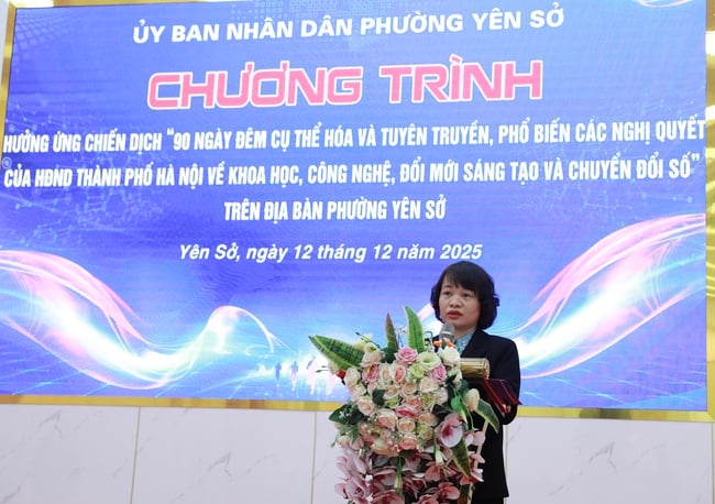 Yen So Ward: Svar på kampanjen om teknologi, innovation och digital transformation - Foto 1. Phường Yên Sở: Hưởng ứng chiến dịch về công nghệ, đổi mới sáng tạo và chuyển đổi số- Ảnh 1.