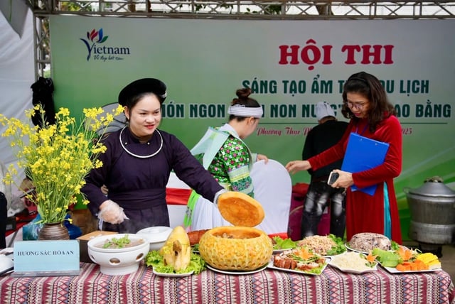 Pratos únicos e deliciosos, especialidades da região montanhosa de Cao Bang - Foto 3. Độc đáo món ngon, đặc sản miền núi Cao Bằng- Ảnh 3.