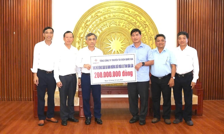 EVNNPT supports 6 provinces and cities in Central Vietnam and the Central Highlands in overcoming the consequences of natural disasters - Photo 5. EVNNPT ủng hộ 6 tỉnh, thành phố miền Trung,Tây Nguyên khắc phục hậu quả thiên tai- Ảnh 5.