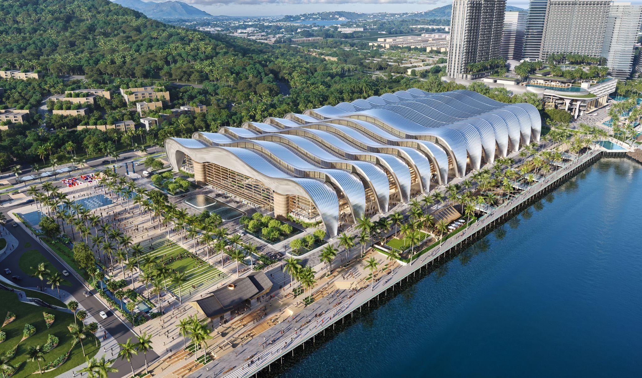 Tran Minh Khoa úr, a Phu Quoc Különleges Gazdasági Övezet Népi Bizottságának elnöke tájékoztatást osztott meg az APEC 2027 projektekről.