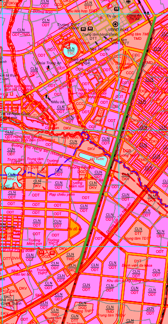 Mapa znázorňující plánovanou trasu spojující AH17 a Ho Či Minovou dálnici.