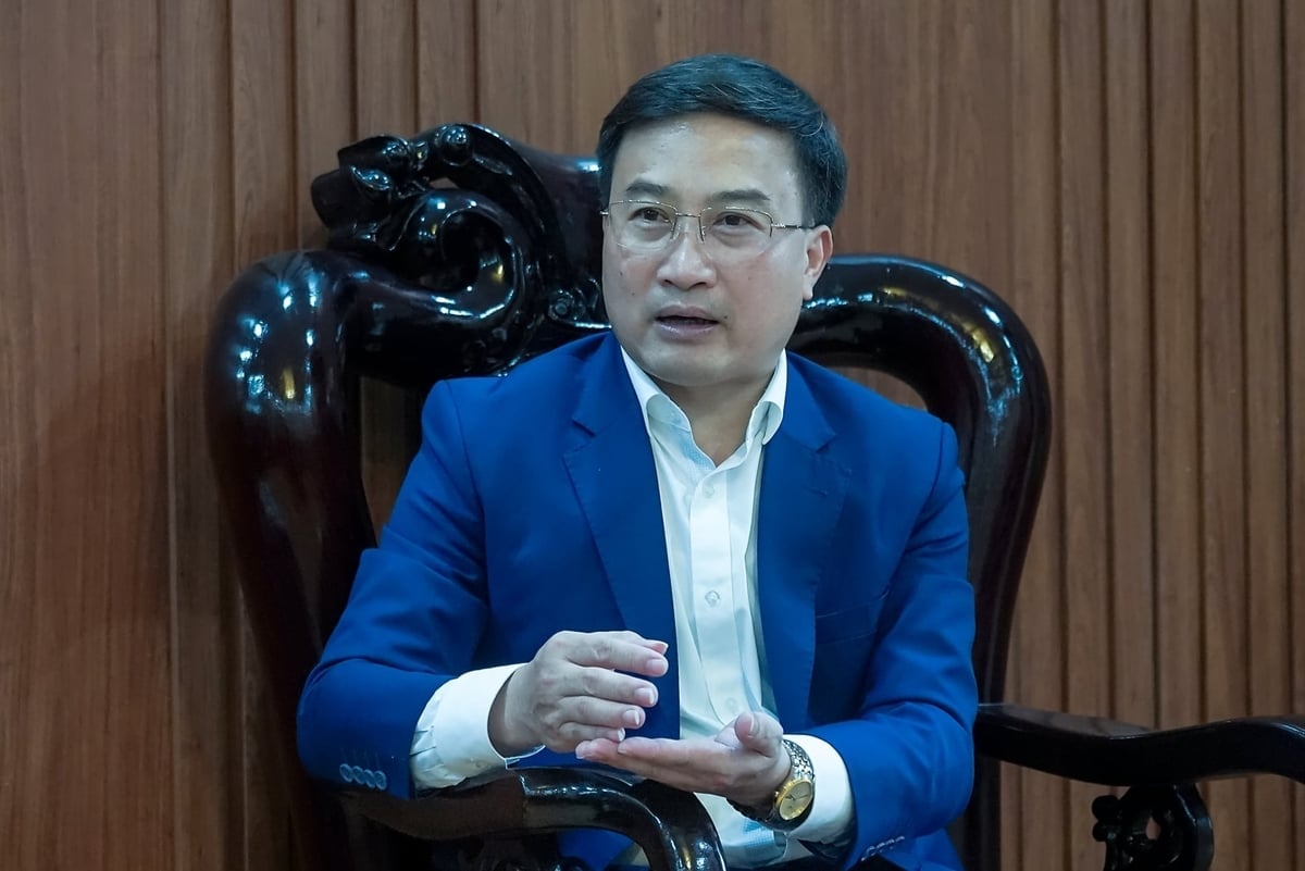 Herr Pham Manh Duyet, Direktor des Landwirtschafts- und Umweltministeriums der Provinz Tuyen Quang. Foto: Bao Thang. Ông Phạm Mạnh Duyệt, Giám đốc Sở Nông nghiệp và Môi trường Tuyên Quang. Ảnh: Bảo Thắng.