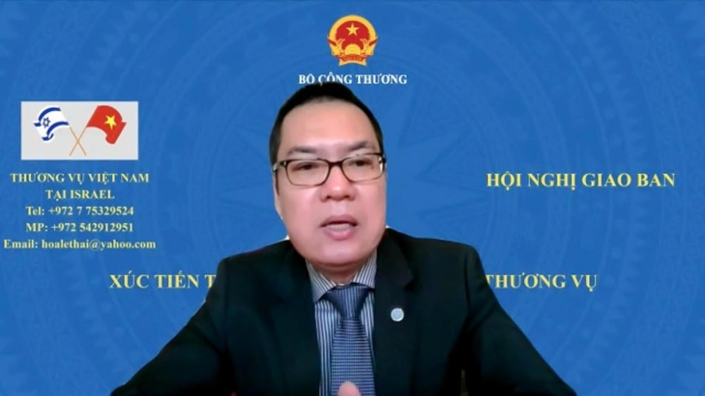 លោក ឡេ ថៃហ្វា ទីប្រឹក្សាពាណិជ្ជកម្មនៃការិយាល័យពាណិជ្ជកម្មវៀតណាមប្រចាំនៅអ៊ីស្រាអែល បានចែករំលែករឿងនេះនៅក្នុងសិក្ខាសាលានៅថ្ងៃទី ៤ ខែធ្នូ។