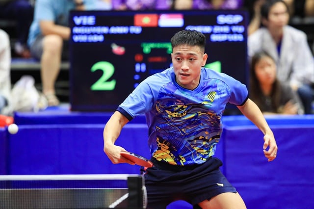 Vietnamese table tennis team unable to spring a surprise against defending champions Thailand and Singapore - Photo 8. Bóng bàn Việt Nam không thể gây bất ngờ trước đương kim vô địch Thái Lan, Singapore- Ảnh 8.