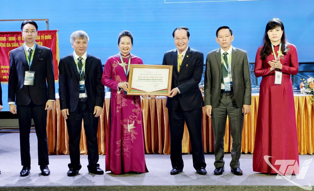 ຜູ້ນຳຂອງສະມາຄົມທຸລະກິດແຂວງທາຍງວຽນໄດ້ນຳສະເໜີການຕັດສິນໃຈຮັບຮູ້ສະມາຄົມທຸລະກິດຫວອດຢາຊາງເປັນສະມາຊິກ.