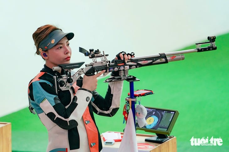 Phá kỷ lục SEA Games, nữ xạ thủ Việt Nam vẫn hụt huy chương - Ảnh 1.