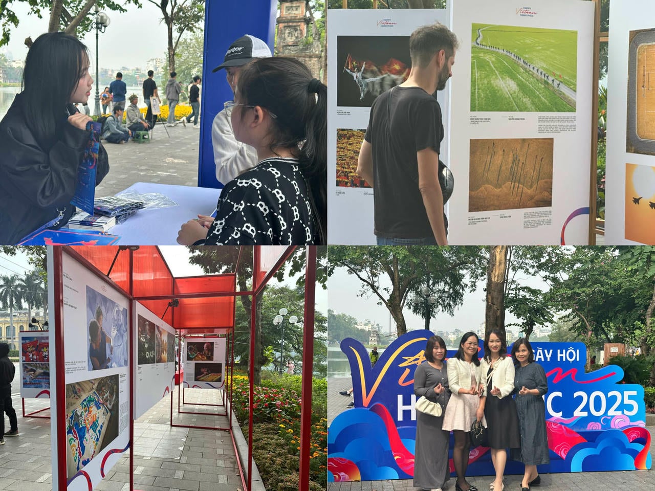 ຊາວທ້ອງຖິ່ນ ແລະ ນັກທ່ອງທ່ຽວມີຄວາມມ່ວນຊື່ນກັບການເຂົ້າຮ່ວມກິດຈະກຳໂຕ້ຕອບທີ່ຫຼາກຫຼາຍໃນງານວັນແຫ່ງຄວາມສຸກຂອງຫວຽດນາມ 2025. (ຮູບພາບ: PV)