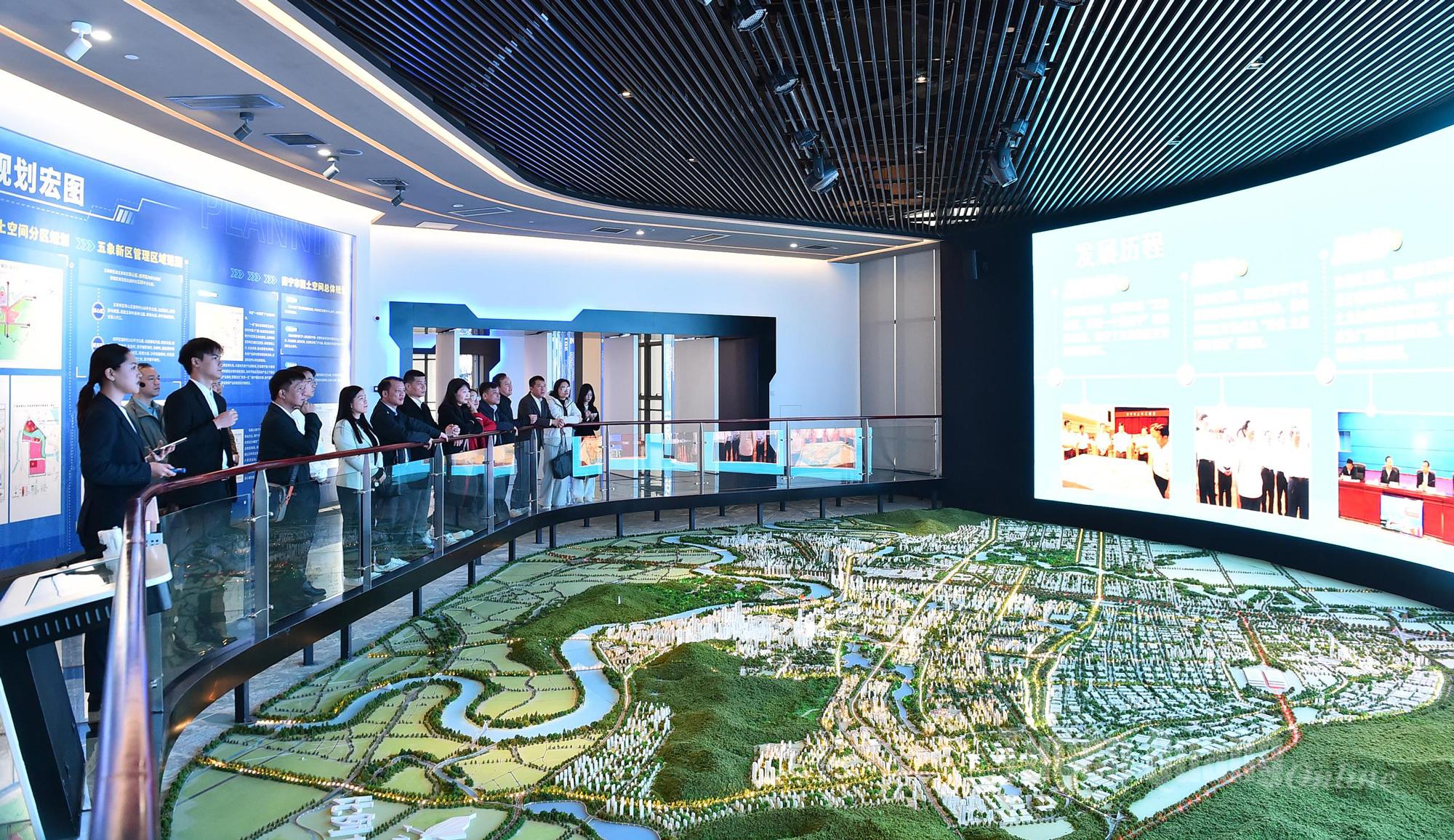 The delegation from the Provincial People's Council surveyed the planning of the Wuxiang urban area in Nanjing.