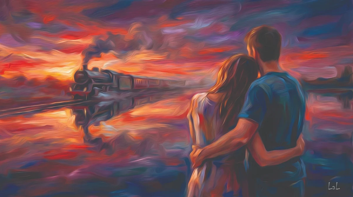 قطارها از ایستگاه حرکت میکنند.