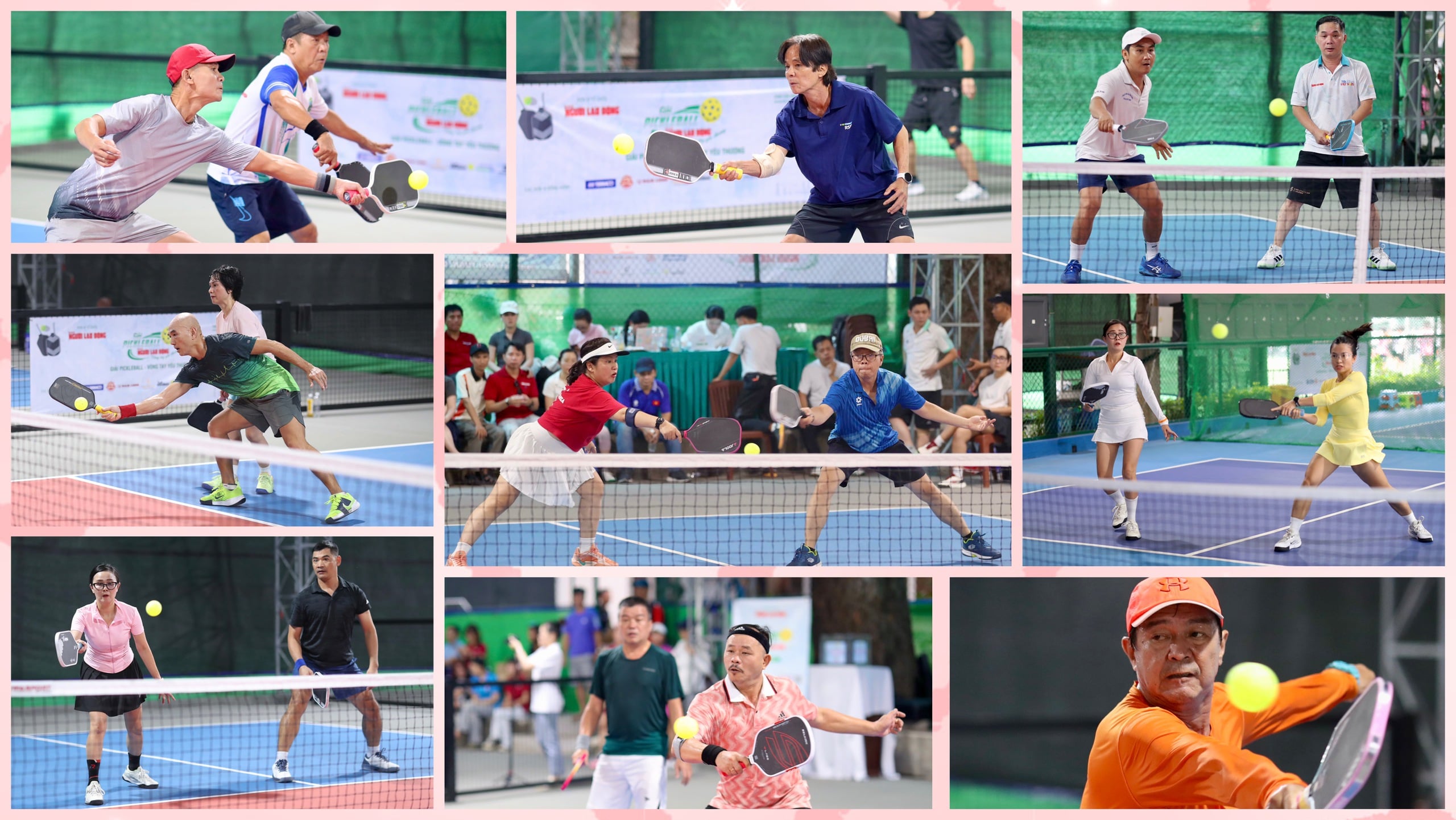 Những khoảnh khắc đẹp tại giải Pickleball 