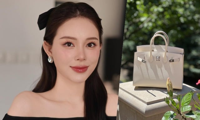 Avsløring av prisen på Linh Rins designerveske i bryllupet til milliardæren Johnathan Hạnh Nguyễns datter – Bilde 3. Bóc giá chiếc túi hàng hiệu của Linh Rin trong đám cưới con gái tỉ phú Johnathan Hạnh Nguyễn - Ảnh 3.