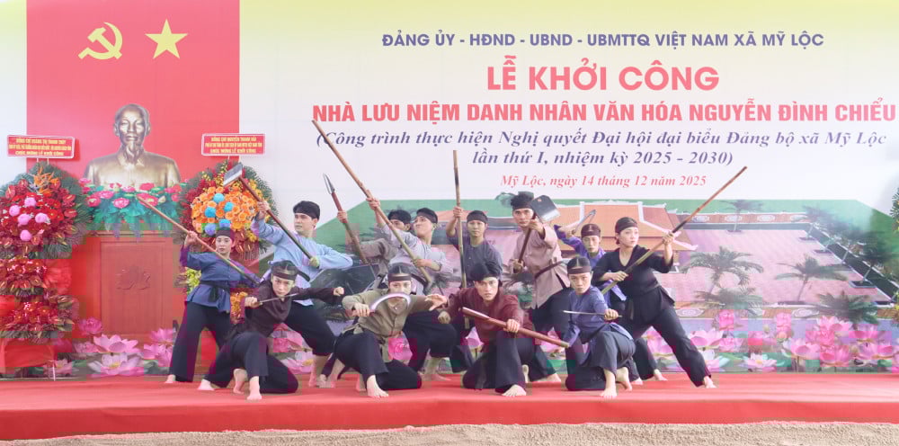 Obec My Loc zahajuje stavbu pamětního domu pro kulturní osobnost Nguyen Dinh Chieu.