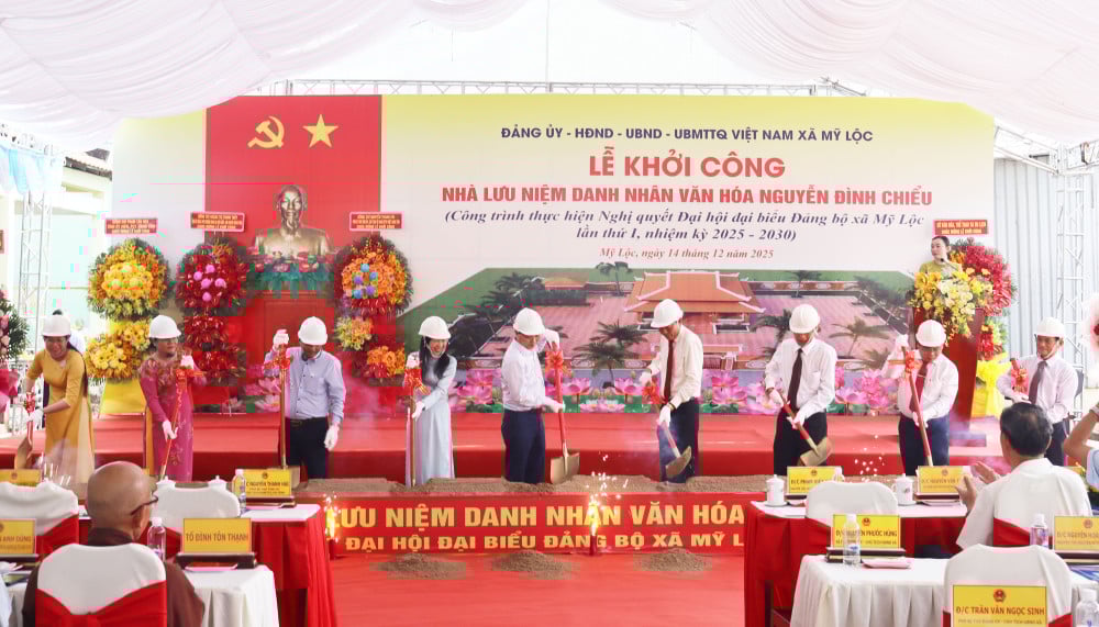 Obec My Loc zahajuje stavbu pamětního domu pro kulturní osobnost Nguyen Dinh Chieu.