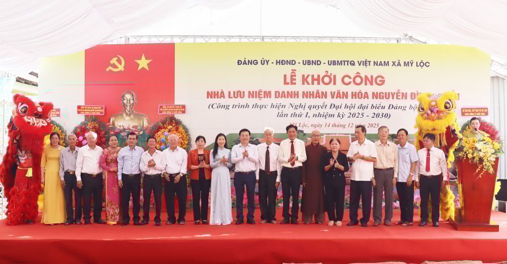 Obec My Loc zahajuje stavbu pamětního domu pro kulturní osobnost Nguyen Dinh Chieu.