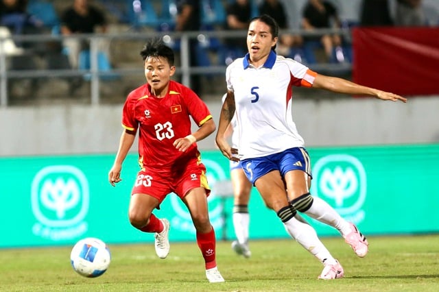 Bóng đá SEA Games 33, nữ Thái Lan 1-1 nữ Philippines: Loạt sút luân lưu giải quyết suất chung kết - Ảnh 2.