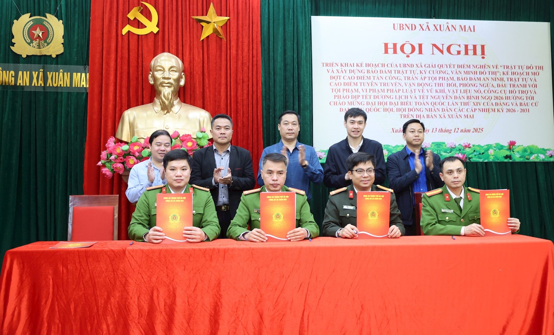 Xã Xuân Mai triển khai kế hoạch giải quyết điểm nghẽn về trật tự đô thị- Ảnh 1.