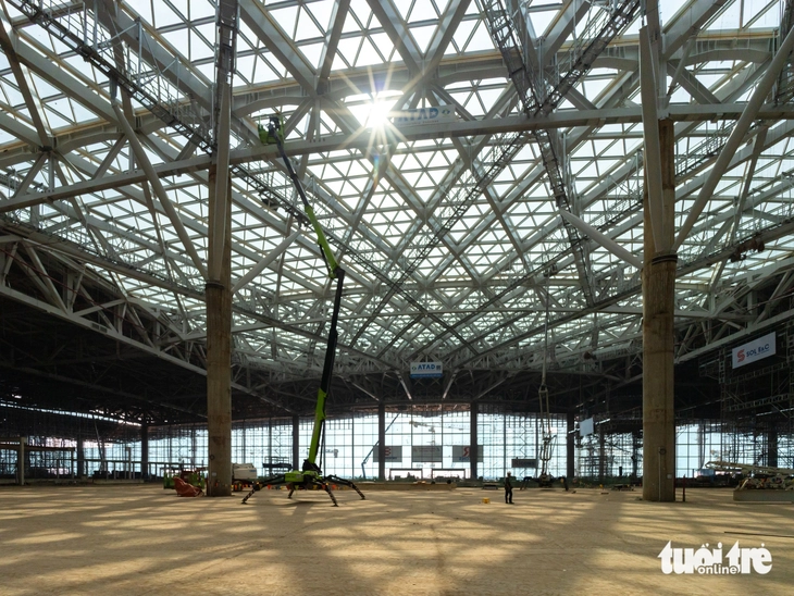 ទិដ្ឋភាពជិតស្និទ្ធនៃការដ្ឋានសាងសង់អាកាសយានដ្ឋាន Long Thanh «ប្រណាំងនឹងពេលវេលា» ដើម្បីស្វាគមន៍យន្តហោះតួធំដំបូងរបស់ខ្លួន - រូបថតទី 13។