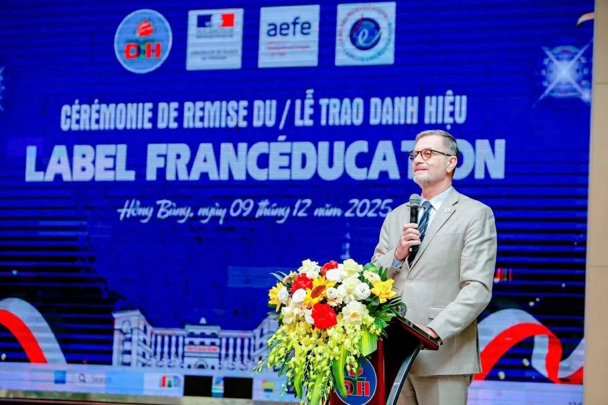 Trường Tiểu học Đinh Tiên Hoàng (Hải Phòng) đón nhận danh hiệu Label FrancÉducation: Mở cánh cửa mới cho học sinh trong thời đại mới Trường Tiểu học Đinh Tiên Hoàng (Hải Phòng) đón nhận danh hiệu Label FrancÉducation: Mở cánh cửa mới cho học sinh trong thời đại mới