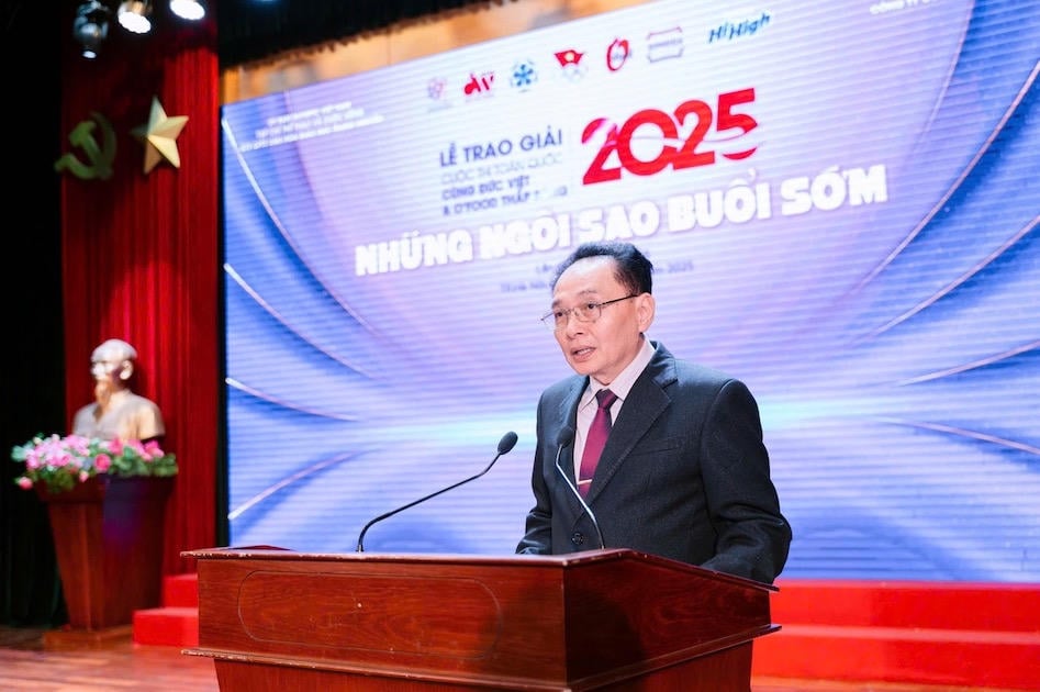 Pan Nguyen Huu Phuoc - šéfredaktor časopisu Sport a život, předseda organizačního výboru soutěže. Foto: Organizační výbor.