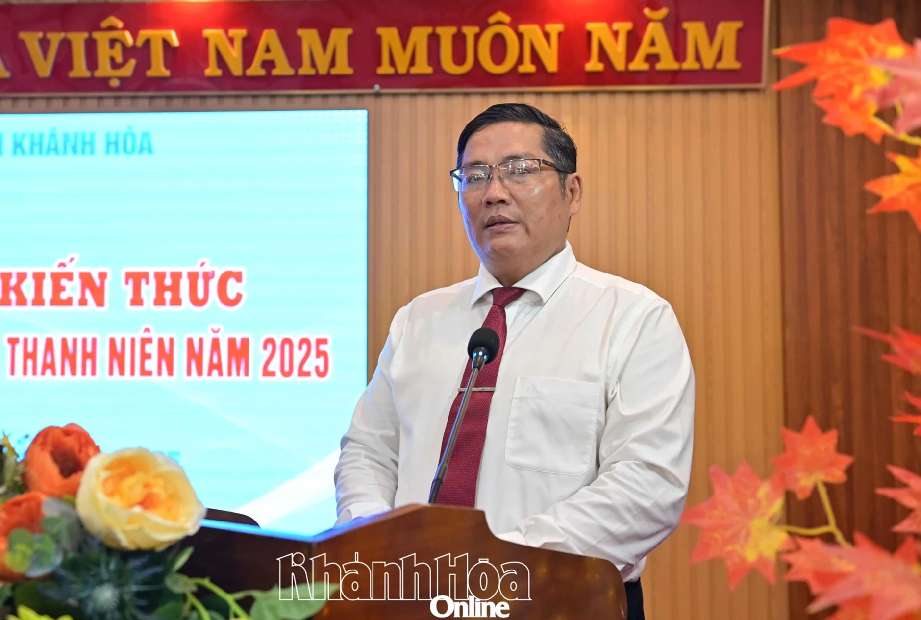 Úvodní slovo na školení pronesl pan Huynh Manh Thang, zástupce ředitele odboru vnitřních záležitostí.
