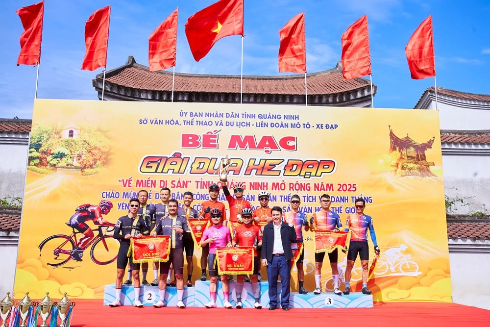 Giải đua xe đạp “Về miền di sản” mở rộng tỉnh Quảng Ninh 2025: Kết nối di sản bằng nhịp chuyển động xanh - Ảnh 1.