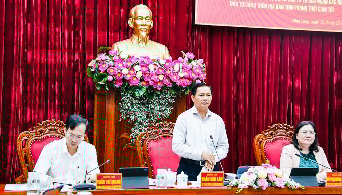 លោក ត្រឹន វ៉ាន់ ឡៅ លេខាបក្សខេត្ត បានធ្វើជាអធិបតីក្នុងកិច្ចប្រជុំនេះ; សមមិត្ត ហូ ធី ហ័ង អៀន អនុលេខាអចិន្ត្រៃយ៍នៃគណៈកម្មាធិការបក្សខេត្ត និងលោក ត្រឹន ទ្រី ក្វាង អនុលេខាបក្សខេត្ត និងជាប្រធានគណៈកម្មាធិការប្រជាជនខេត្ត បានដឹកនាំកិច្ចប្រជុំ។