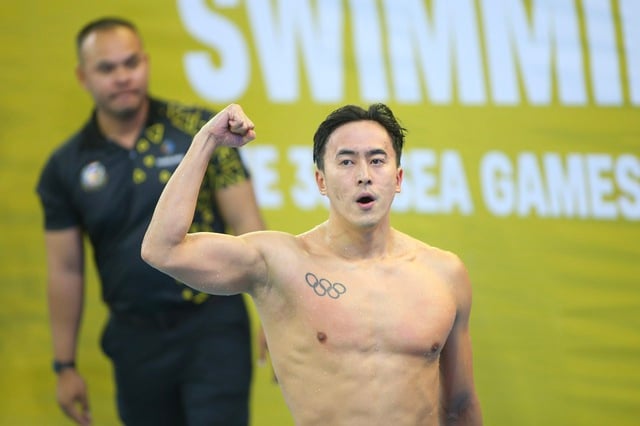 Singapores simlegend får en oöverträffad ära i SEA Games historia - Foto 8. Huyền thoại bơi lội Singapore nhận vinh danh chưa từng có trong lịch sử SEA Games- Ảnh 8.